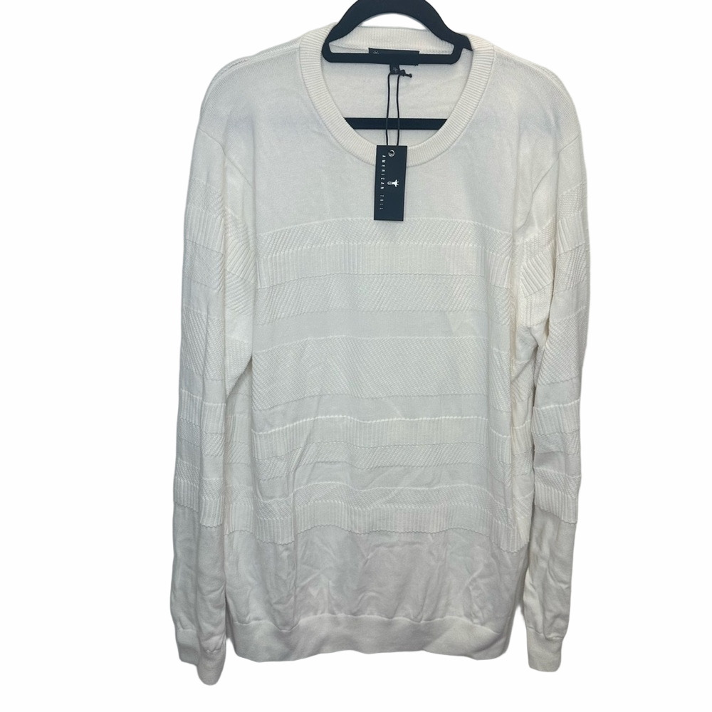 NWT American TALL White Sweater Size XLarge